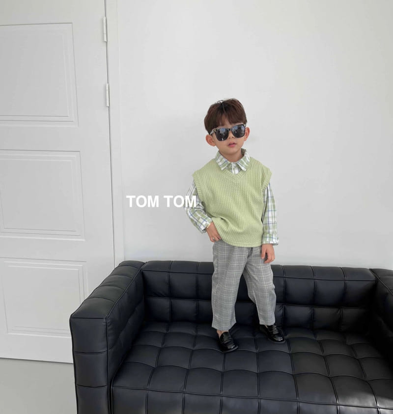 Tom Tom - Korean Children Fashion - #magicofchildhood - Friends Check Shirt - 6