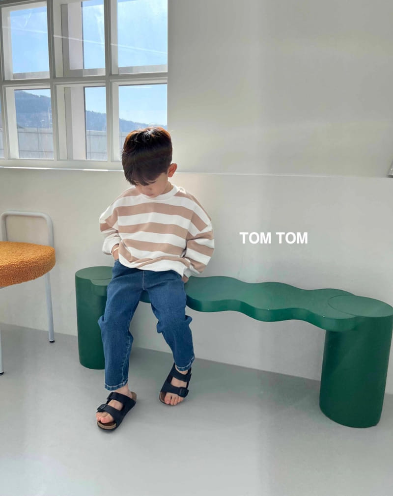 Tom Tom - Korean Children Fashion - #magicofchildhood - Soft Stripes Sweatshirt