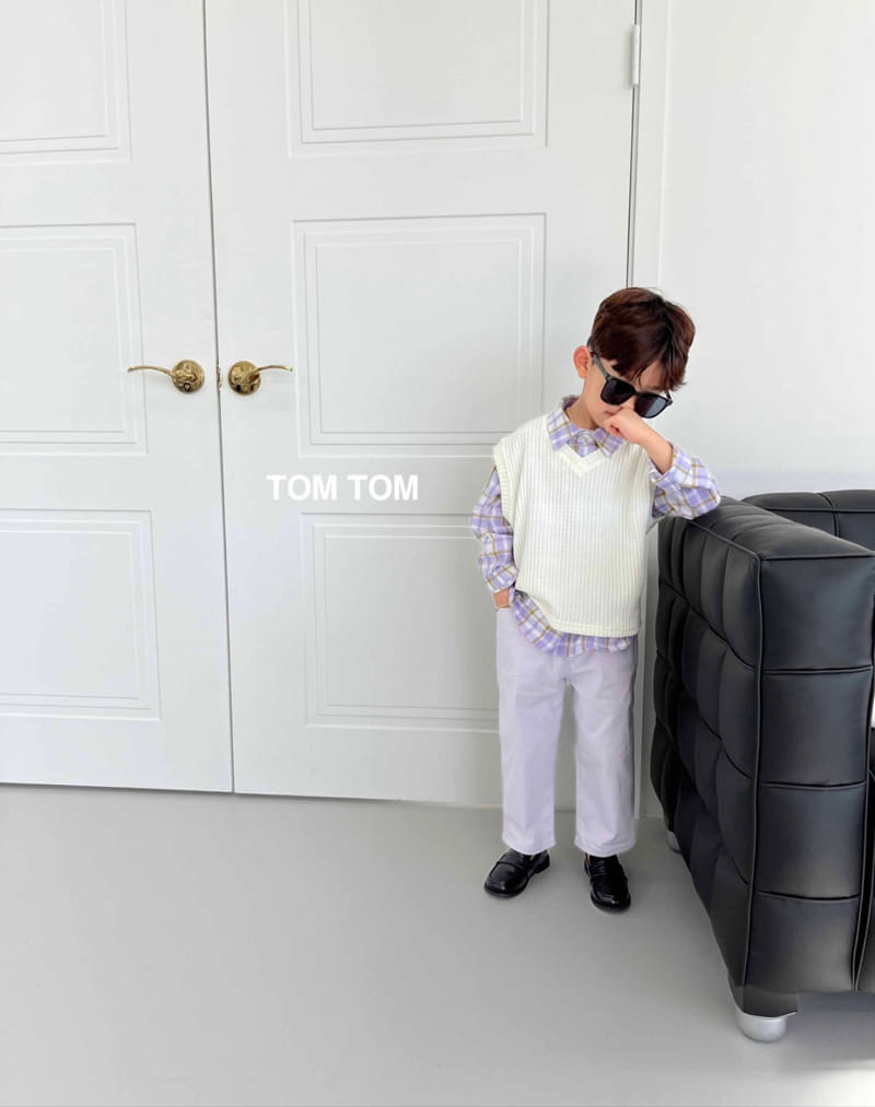 Tom Tom - Korean Children Fashion - #minifashionista - Friends Check Shirt - 7