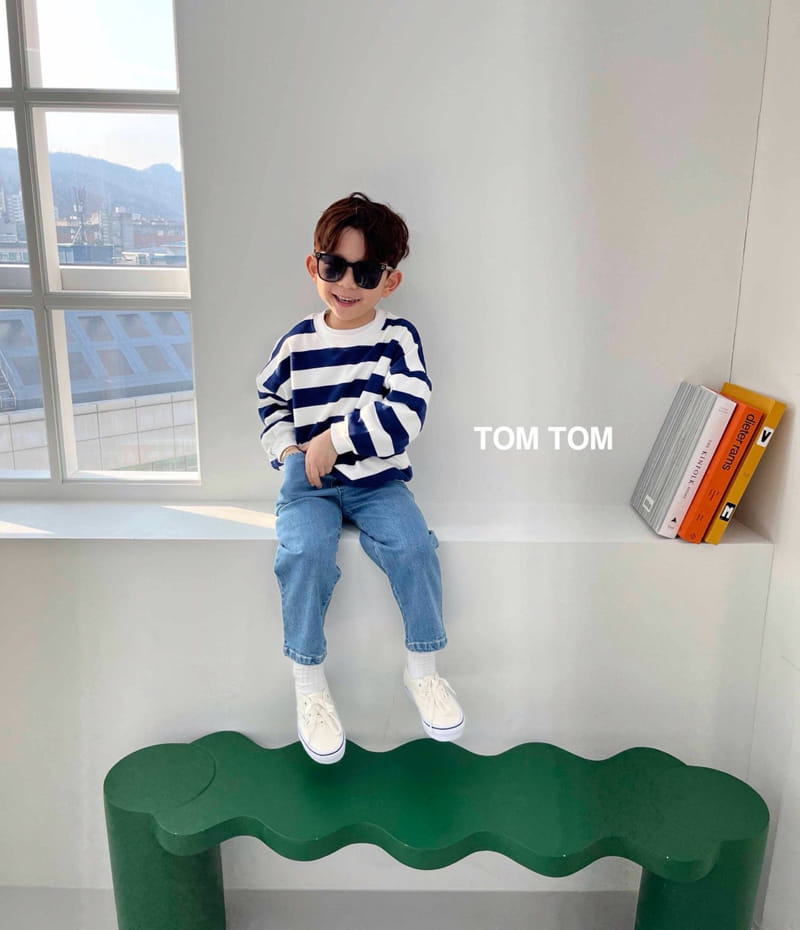 Tom Tom - Korean Children Fashion - #minifashionista - Soft Stripes Sweatshirt - 2