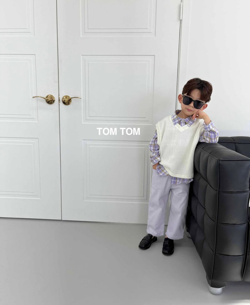 Tom Tom - Korean Children Fashion - #prettylittlegirls - Friends Check Shirt - 8