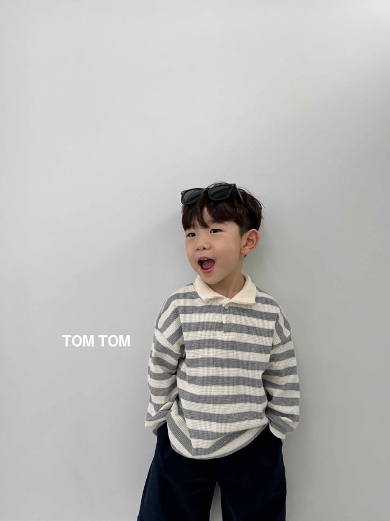 Tom Tom - Korean Children Fashion - #prettylittlegirls - Croiffle Collar Tee - 6