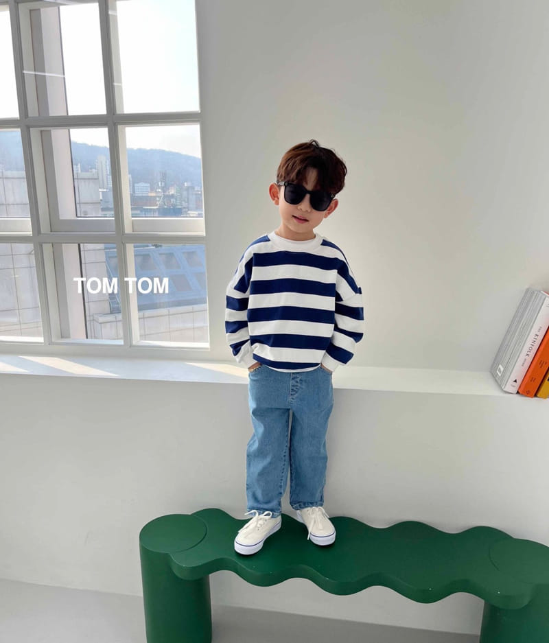 Tom Tom - Korean Children Fashion - #prettylittlegirls - Soft Stripes Sweatshirt - 3