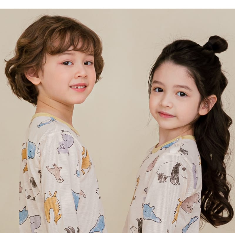 Ttasom - Korean Children Fashion - #Kfashion4kids - Animal Lanf Jacquared Easywer - 7
