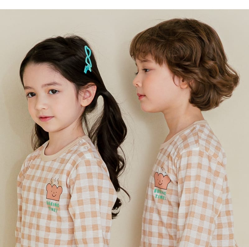 Ttasom - Korean Children Fashion - #designkidswear - Check Bread Jacquared Easywer - 7