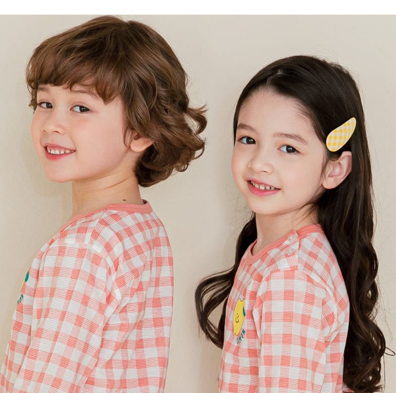Ttasom - Korean Children Fashion - #discoveringself - Check Lemon Jacquared Easywer - 7