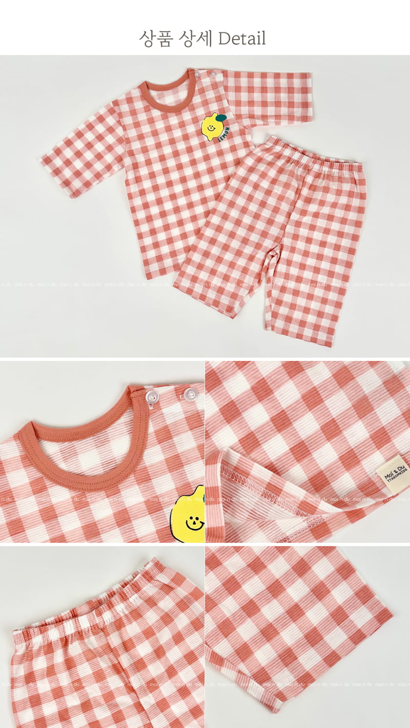 Ttasom - Korean Children Fashion - #kidsshorts - Check Lemon Jacquared Easywer - 9