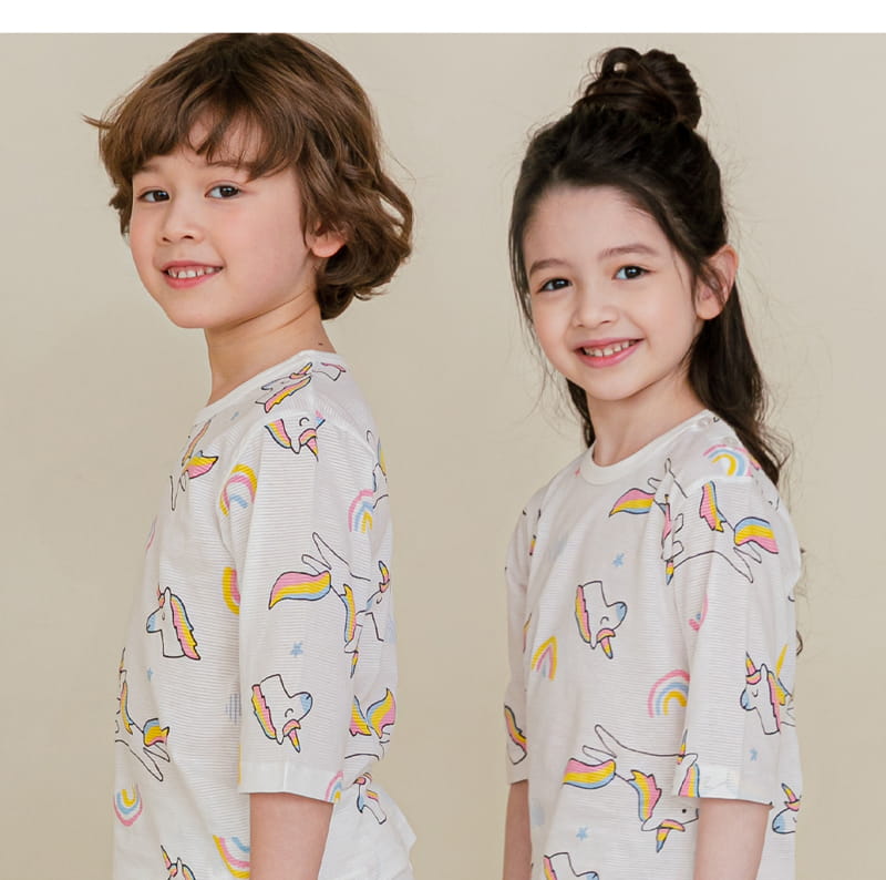 Ttasom - Korean Children Fashion - #littlefashionista - Pastel Unicorn Jacquared Easywer - 7