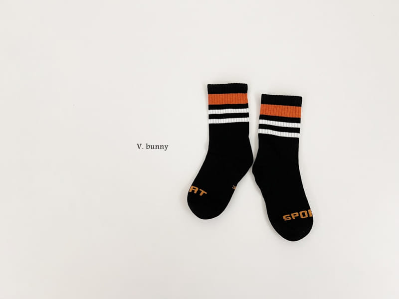 V Bunny - Korean Children Fashion - #childofig - Peach Socks Set