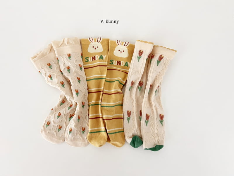 V Bunny - Korean Children Fashion - #childrensboutique - Nono Socks Set - 10