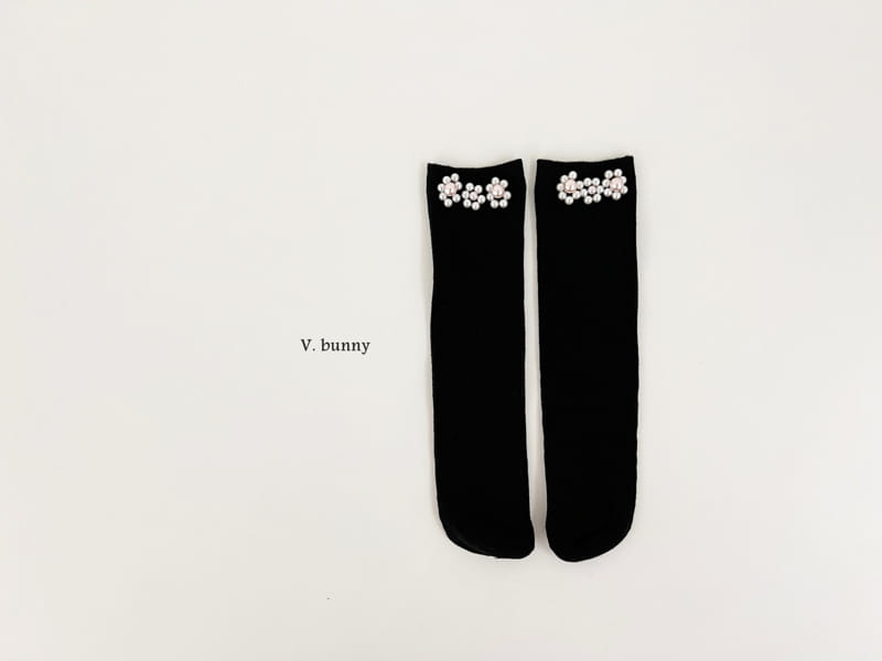 V Bunny - Korean Children Fashion - #designkidswear - Pearl Socks Set - 5