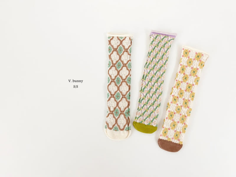 V Bunny - Korean Children Fashion - #discoveringself - Pure Socks Set - 9