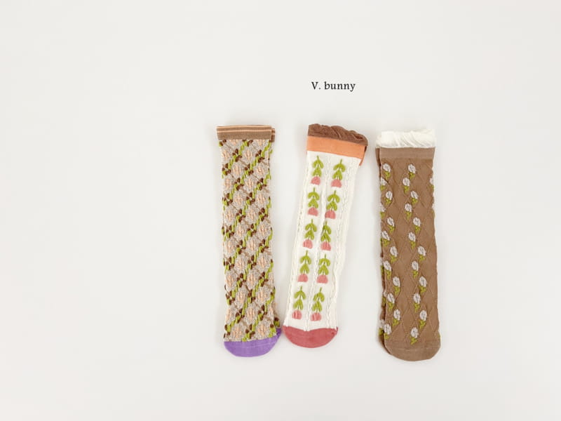 V Bunny - Korean Children Fashion - #discoveringself - Fomfom Socks Set - 10