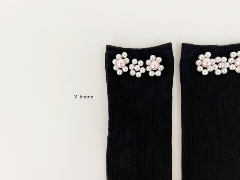 V Bunny - Korean Children Fashion - #discoveringself - Pearl Socks Set - 6