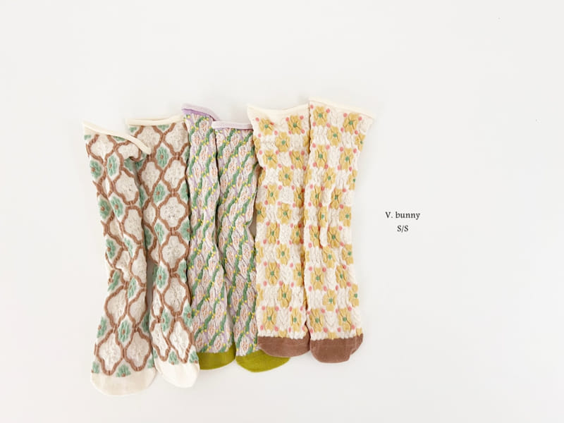 V Bunny - Korean Children Fashion - #fashionkids - Pure Socks Set - 10