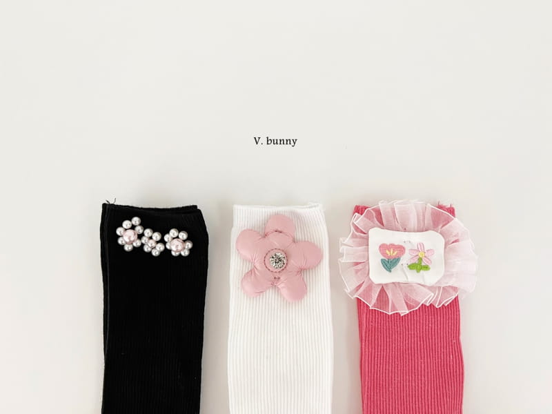 V Bunny - Korean Children Fashion - #kidsshorts - Pearl Socks Set - 8