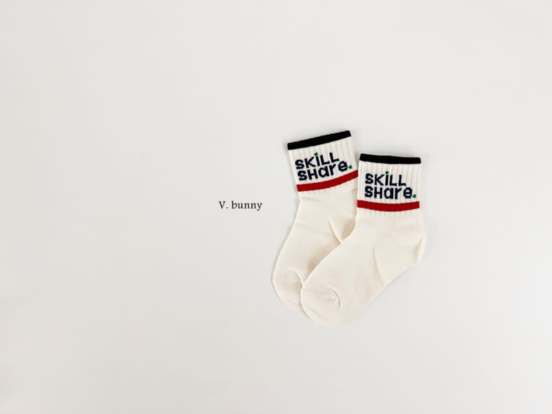 V Bunny - Korean Children Fashion - #littlefashionista - Share Socks Set - 6