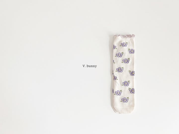 V Bunny - Korean Children Fashion - #magicofchildhood - Purple Socks Set - 2