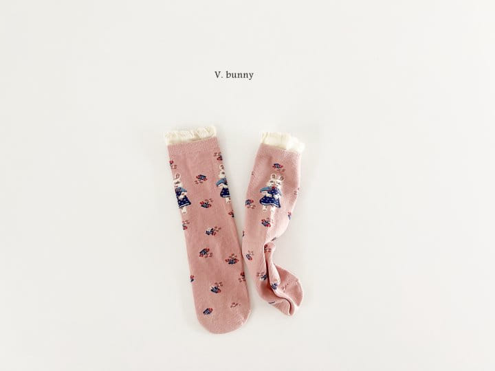 V Bunny - Korean Children Fashion - #magicofchildhood - Lace Flower Socks Set - 4