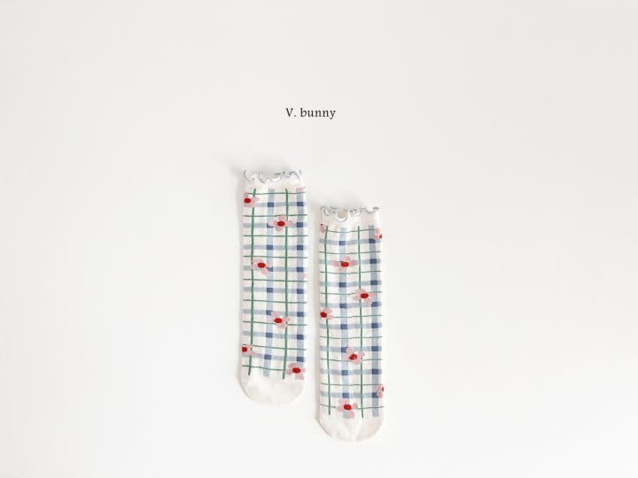 V Bunny - Korean Children Fashion - #minifashionista - Purple Socks Set - 3