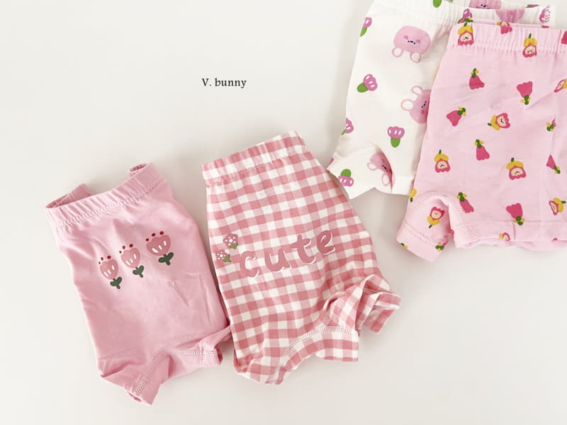 V Bunny - Korean Children Fashion - #minifashionista - Strawberry Under Pants - 4
