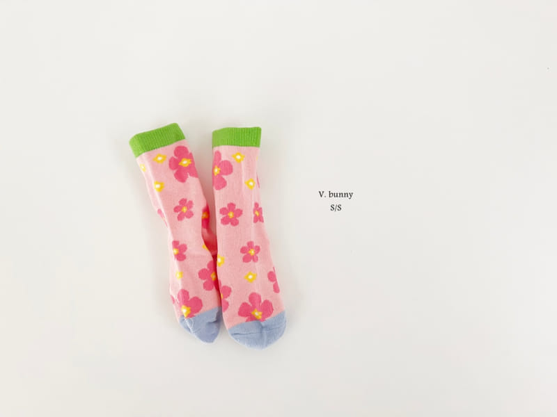 V Bunny - Korean Children Fashion - #stylishchildhood - Check Tulip Socks Set - 3
