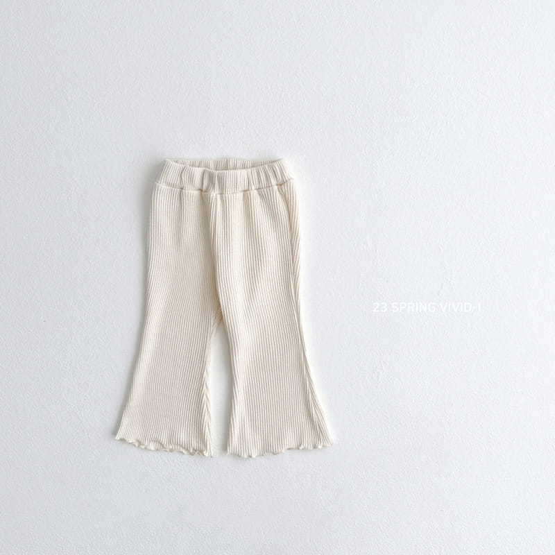 Vivid I - Korean Children Fashion - #Kfashion4kids - Rib Wide Pants - 3