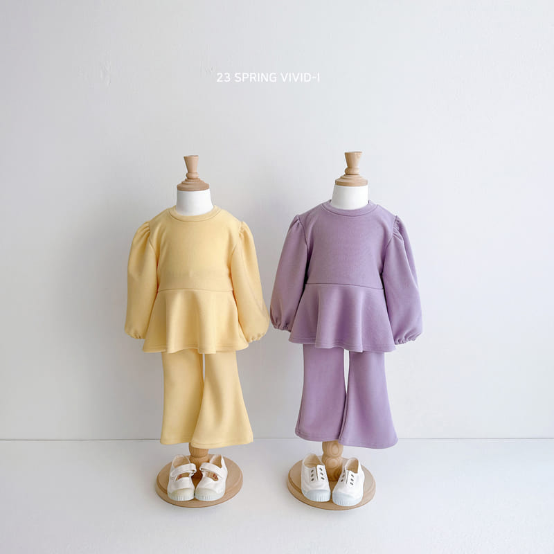 Vivid I - Korean Children Fashion - #Kfashion4kids - Furea Top Bottom Set - 9