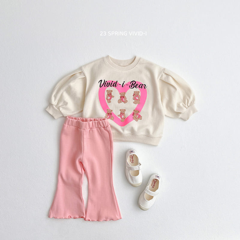 Vivid I - Korean Children Fashion - #prettylittlegirls - Heart Puff Sweatshirt - 4