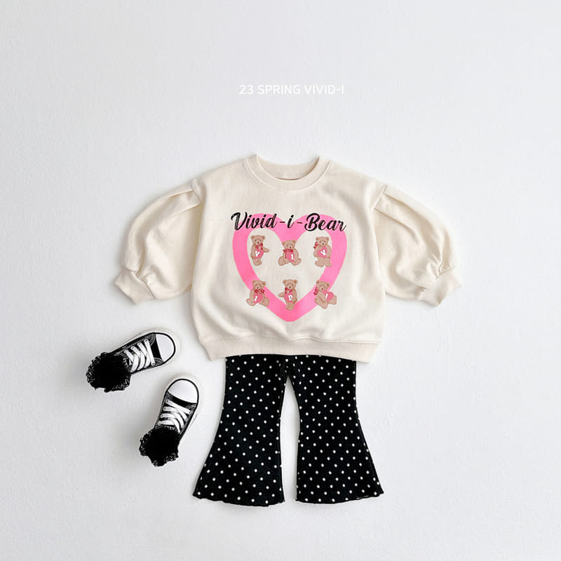 Vivid I - Korean Children Fashion - #childofig - Heart Puff Sweatshirt - 5