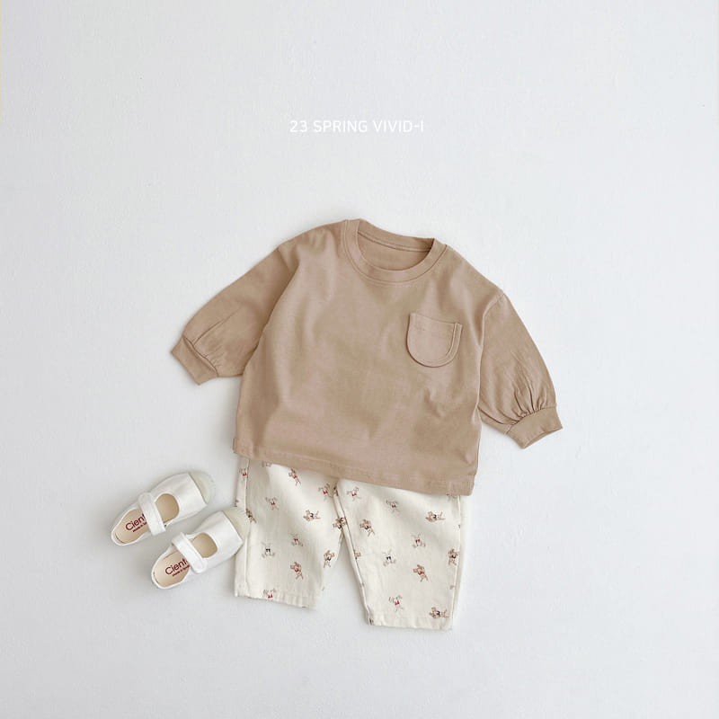 Vivid I - Korean Children Fashion - #childofig - Mini Pocket Tee - 8