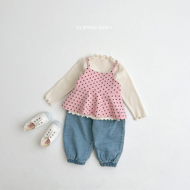 Vivid I - Korean Children Fashion - #childrensboutique - Dot Bustier - 11