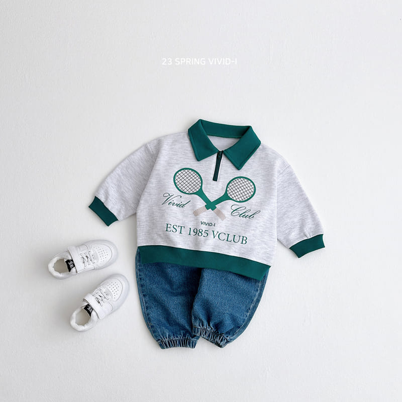 Vivid I - Korean Children Fashion - #designkidswear - Tennis Collar Sweatshirt - 8