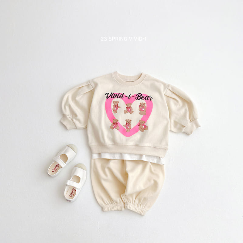 Vivid I - Korean Children Fashion - #designkidswear - Heart Puff Sweatshirt - 7