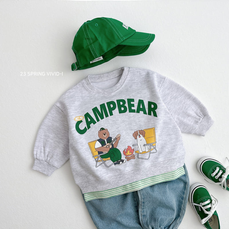 Vivid I - Korean Children Fashion - #designkidswear - Camp Bear Sweatshirt - 3