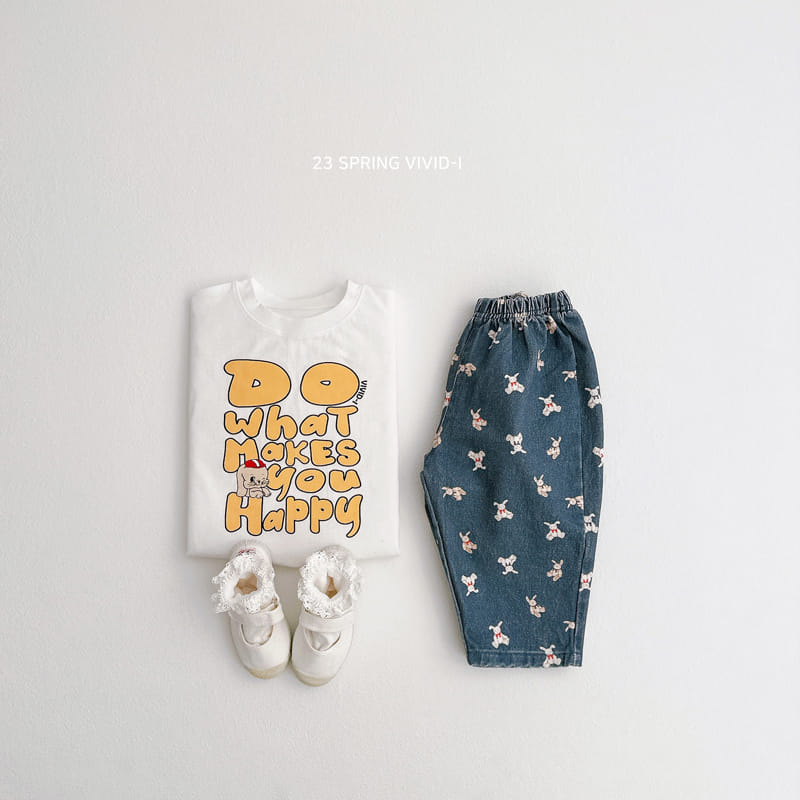 Vivid I - Korean Children Fashion - #designkidswear - Rabbit Single Tee - 6