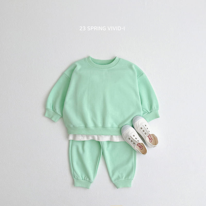 Vivid I - Korean Children Fashion - #designkidswear - 23 Spring Top Bottom Set - 2