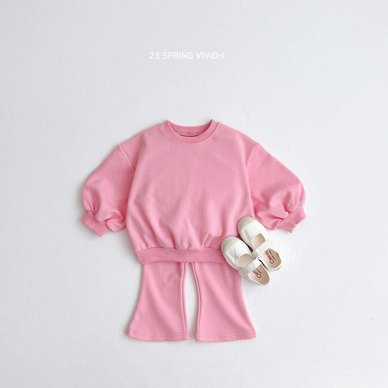 Vivid I - Korean Children Fashion - #designkidswear - Vivid Top Bottom sEt - 2