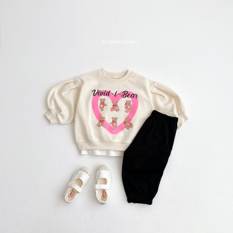 Vivid I - Korean Children Fashion - #discoveringself - Heart Puff Sweatshirt - 8
