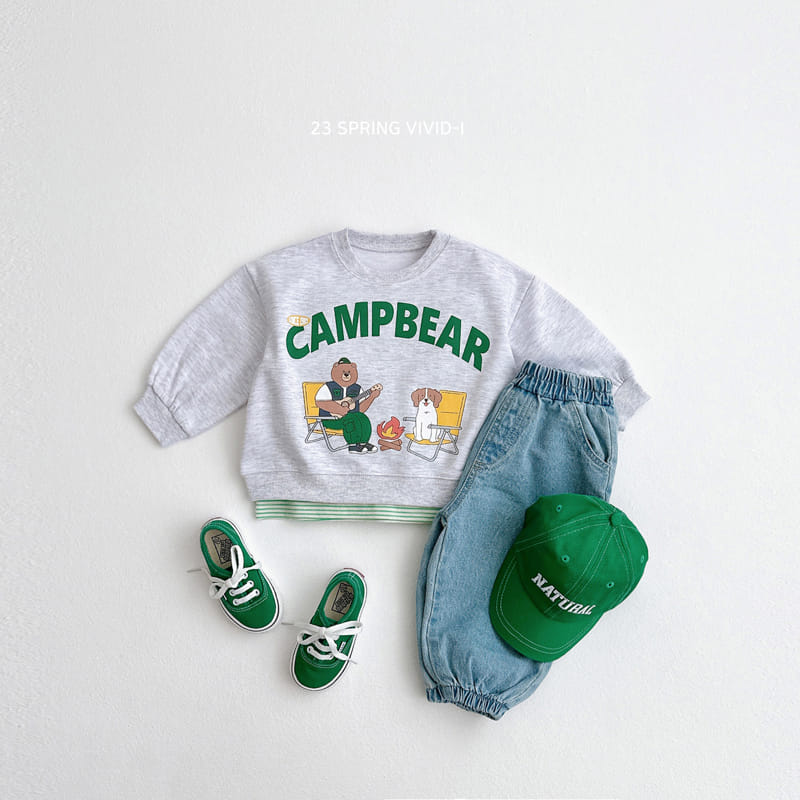 Vivid I - Korean Children Fashion - #designkidswear - Camp Bear Sweatshirt - 4