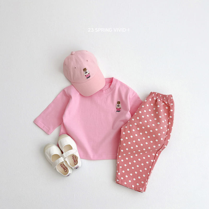 Vivid I - Korean Children Fashion - #discoveringself - Spring Bear Embrodiery Tee - 6