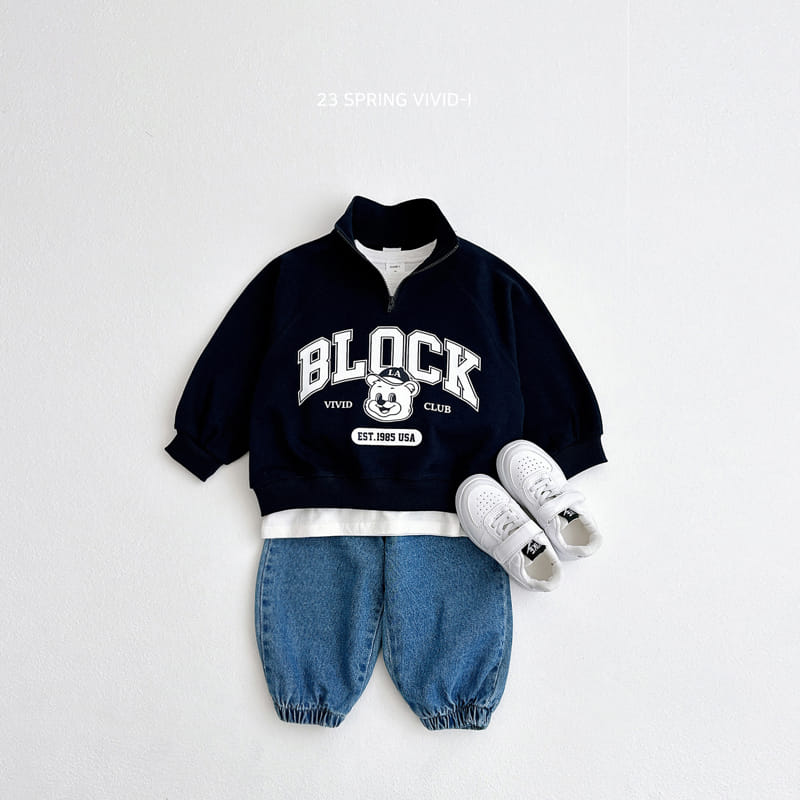 Vivid I - Korean Children Fashion - #discoveringself - Block Anorak Top Bottom Set - 11