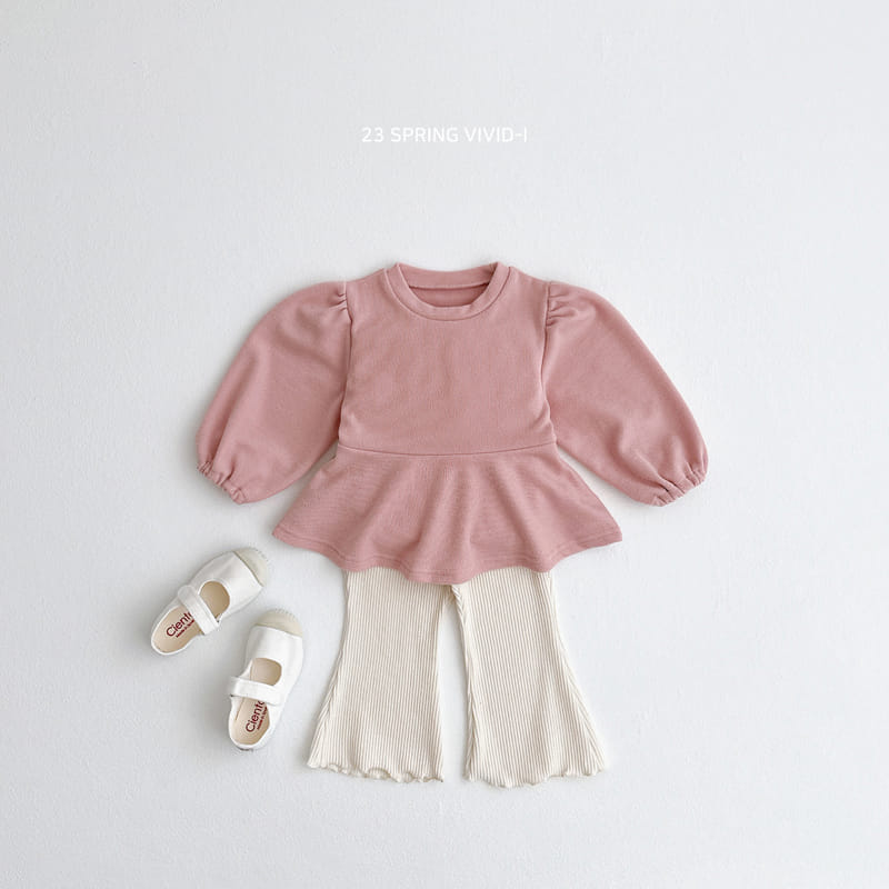 Vivid I - Korean Children Fashion - #designkidswear - Furea Top Bottom Set - 4