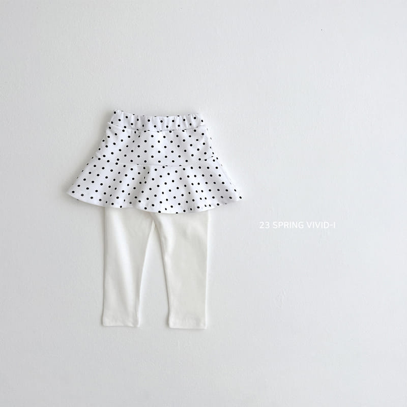Vivid I - Korean Children Fashion - #fashionkids - Paint Skirt Leggings - 3