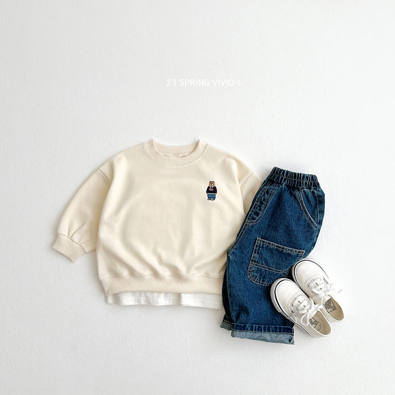 Vivid I - Korean Children Fashion - #fashionkids - Mini Bear Sweatshirt - 10
