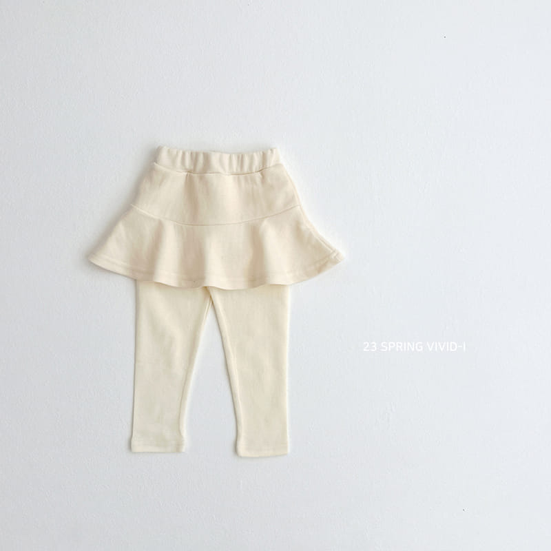 Vivid I - Korean Children Fashion - #kidsshorts - Spring Skirt Leggings - 3