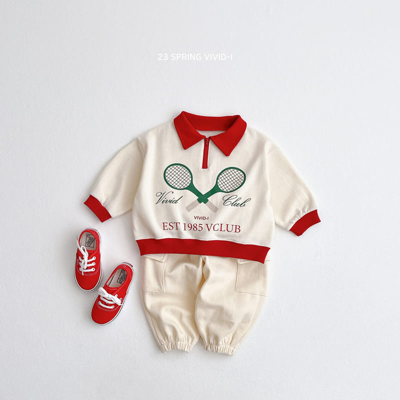 Vivid I - Korean Children Fashion - #kidsshorts - Tennis Collar Sweatshirt - 11