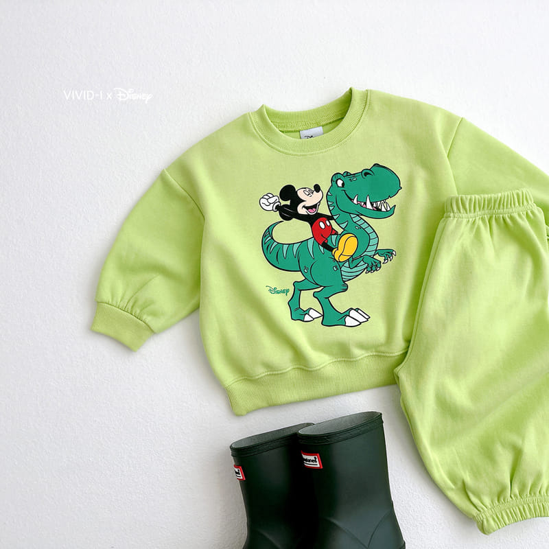 Vivid I - Korean Children Fashion - #kidsshorts - D Dino Sweatshirt - 3