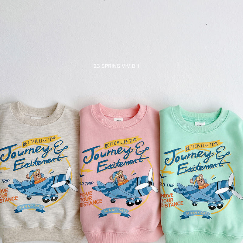 Vivid I - Korean Children Fashion - #kidsshorts - Pilot Bear Sweatshirt