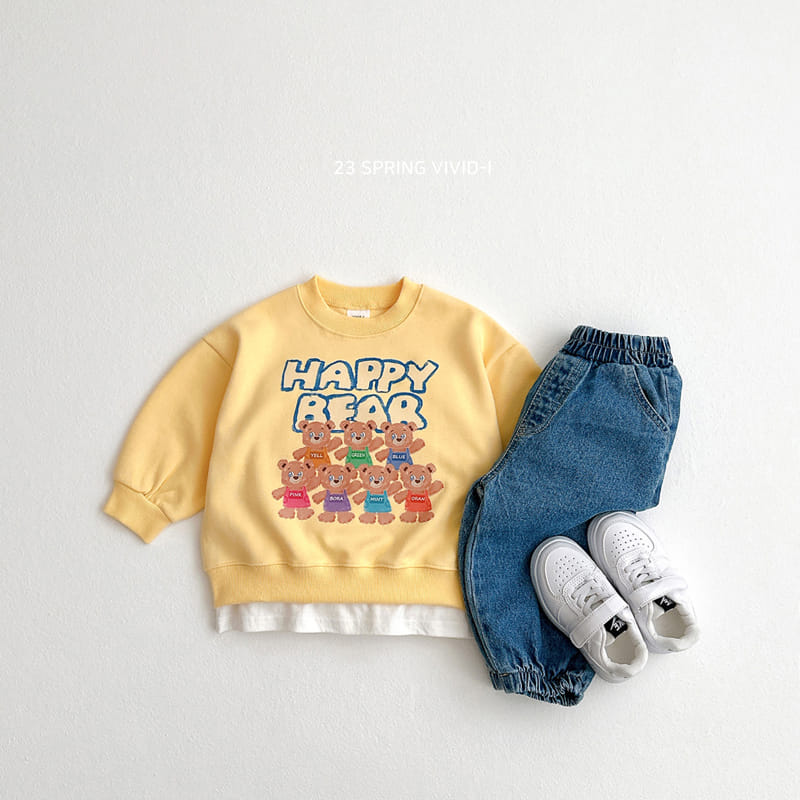 Vivid I - Korean Children Fashion - #kidsshorts - Rainbow Bear Hoody - 10